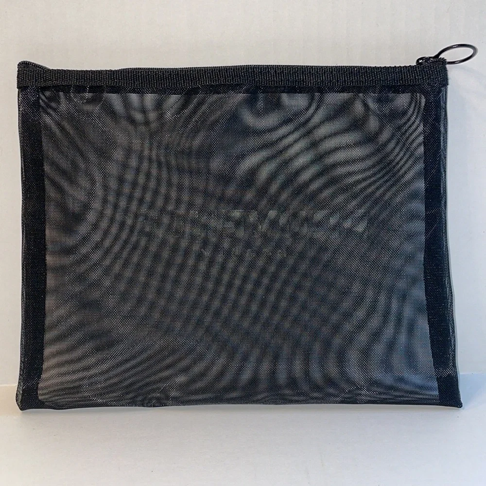 Provence Beauty Black See-Through Makeup & Accessories Travel Pouch